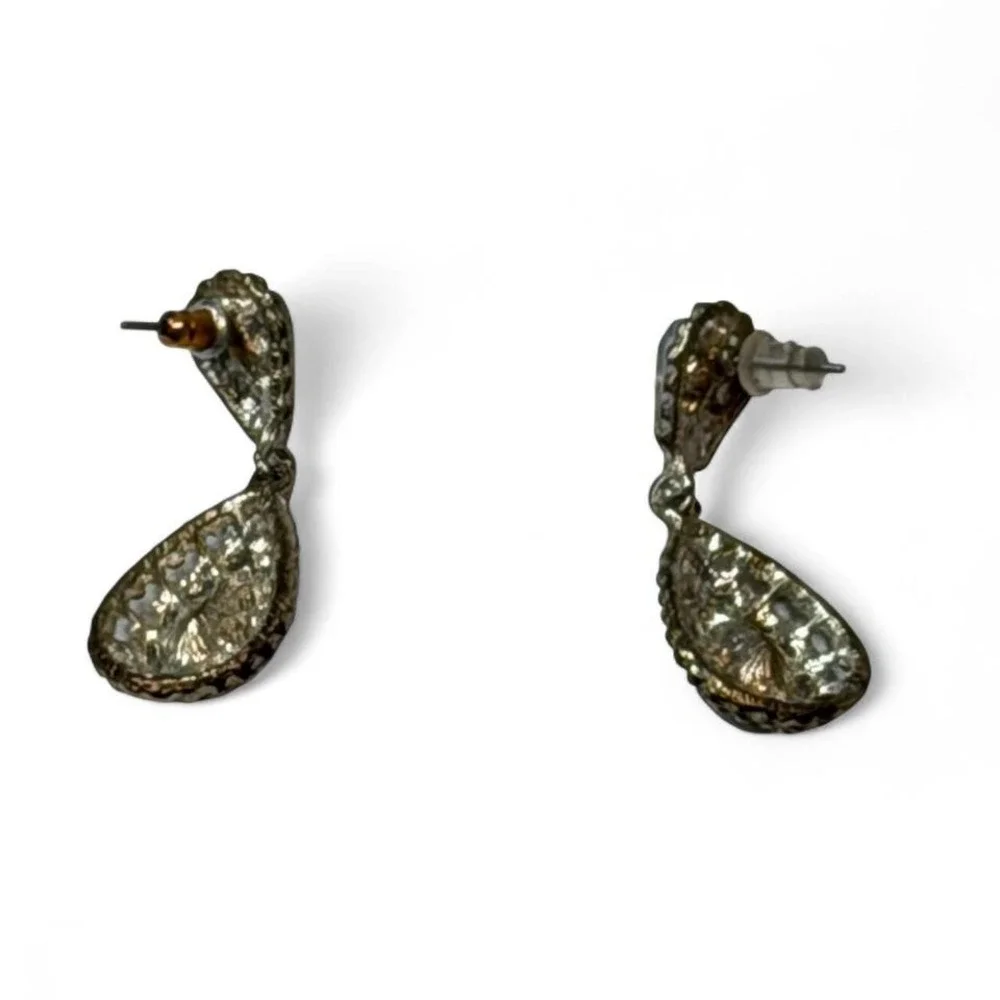 Rhinestone‎ Teardrop Crystal Dangle Earrings